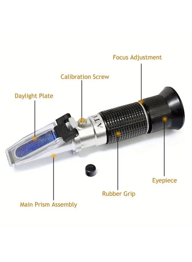 Black 3 in 1 Honey Refractometer for Moisture Brix Baume Beekeeping Maple Syrup - Image 5